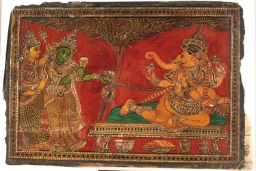 Ganesha und zwei Begleiter